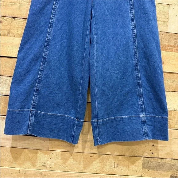 Anthropologie Maeve Tie Waist Wide Leg Jeans Size Medium Denim